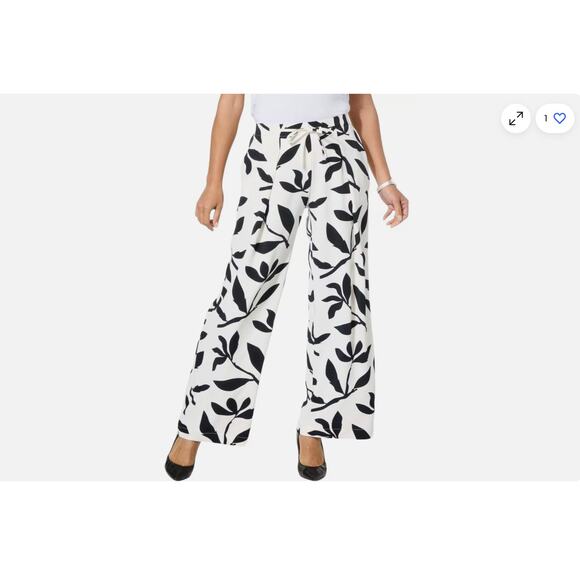WynneLayers Drapey Twill Front Pleat Pant Black/Cloud Size XXS - Picture 1 of 8